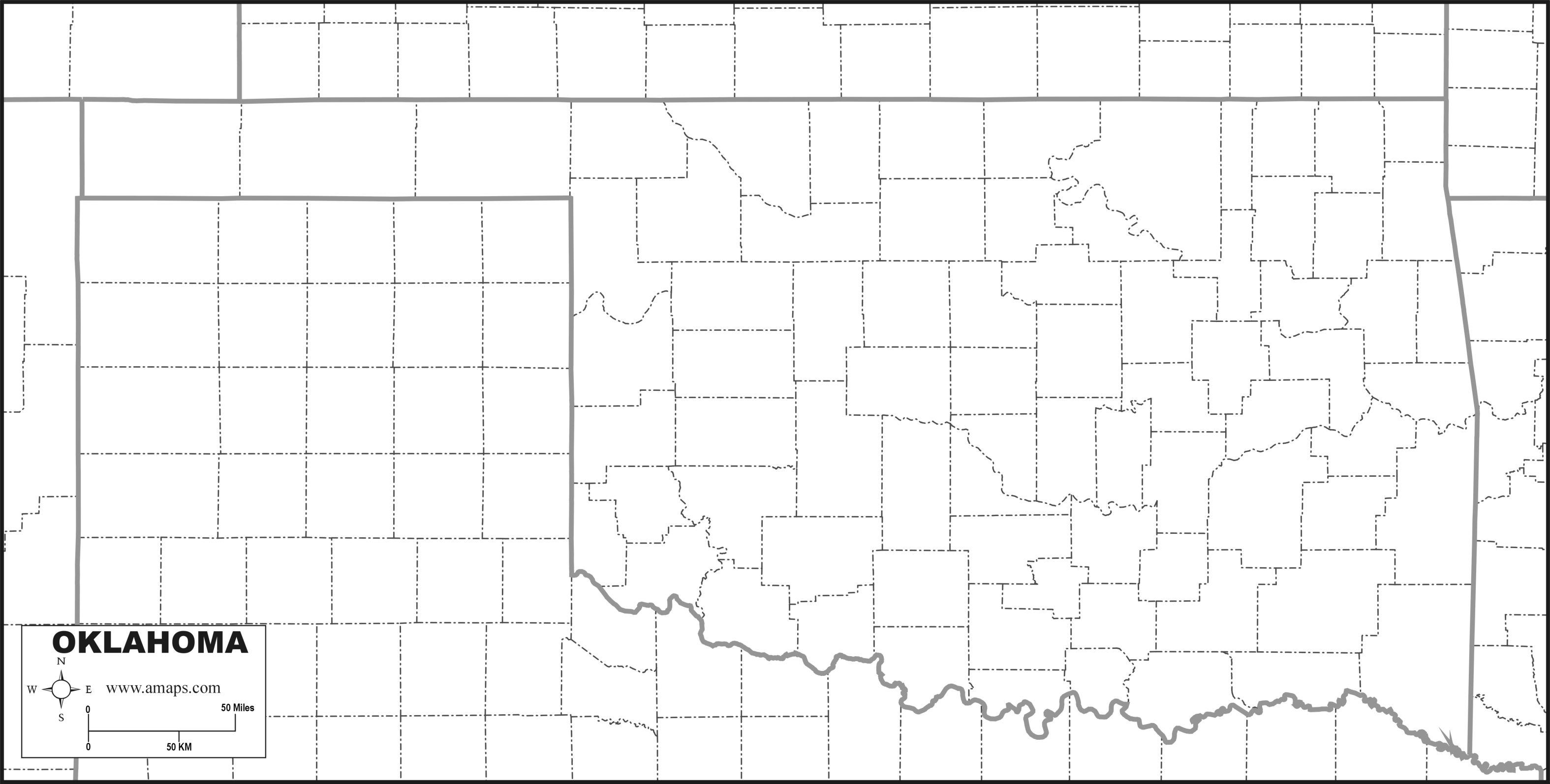 Free Map Of Oklahoma 3442